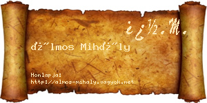Álmos Mihály névjegykártya